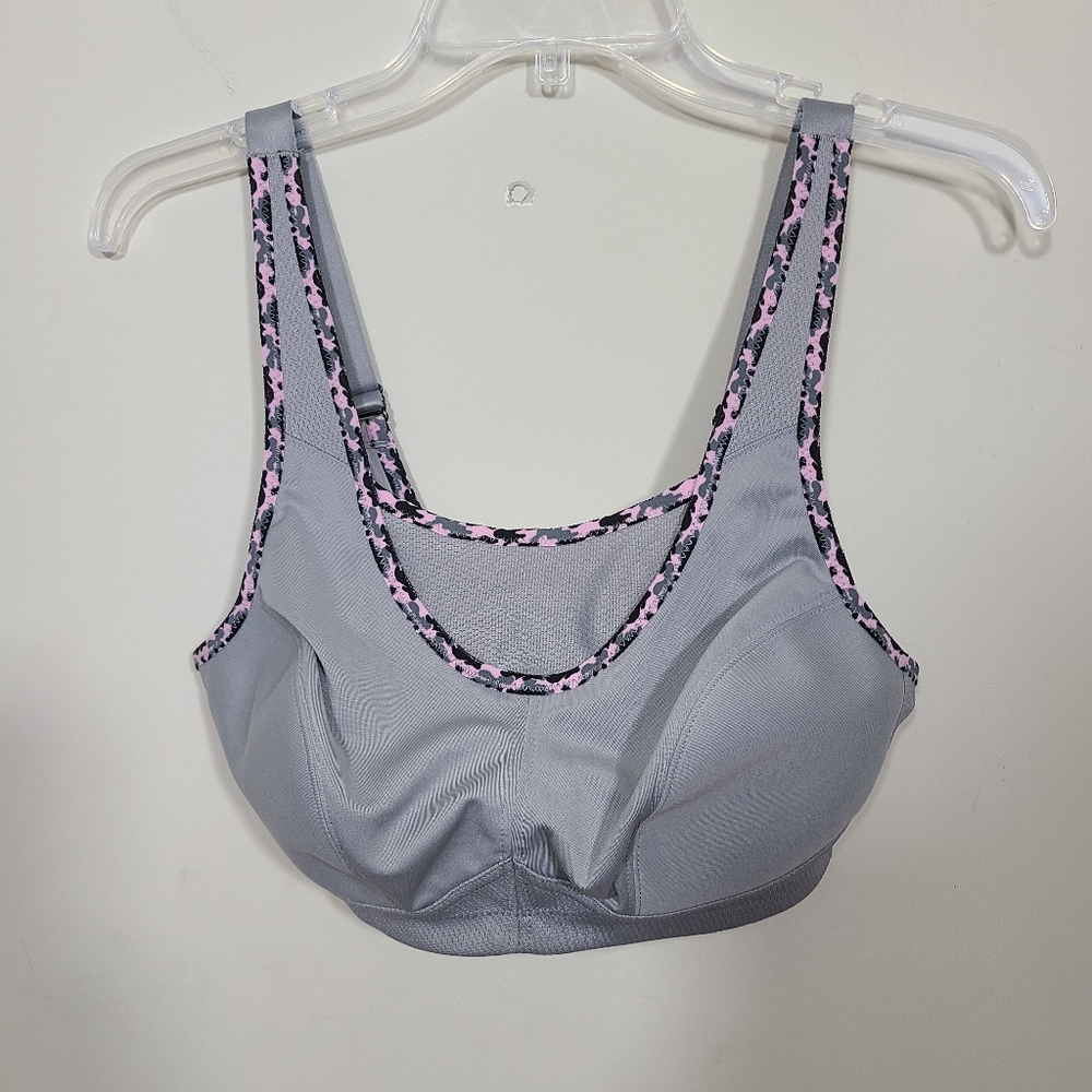 Glamorise Full Figure No Bounce Sport Bra Silver
